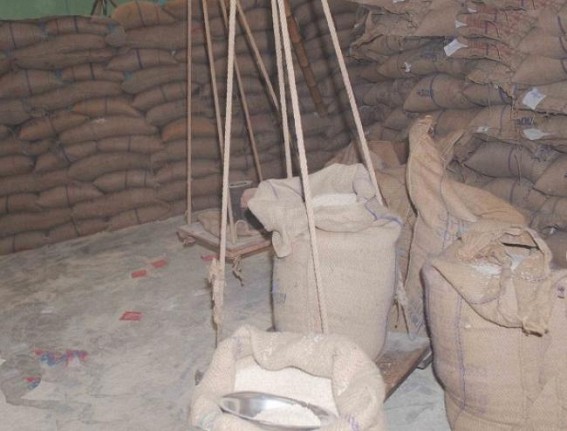 Kamalpur: Complete irregularities prevailed in the food storage: Rice being sold at open illegally: Impurities got mixed to make up irregularities: Authority reluctant Kamalpur: Complete irregularities prevailed in the food storage: Rice being sold at open illegally: Impurities got mixed to make up irregularities: Authority reluctant